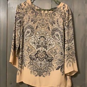 Pink Patterned Blouse